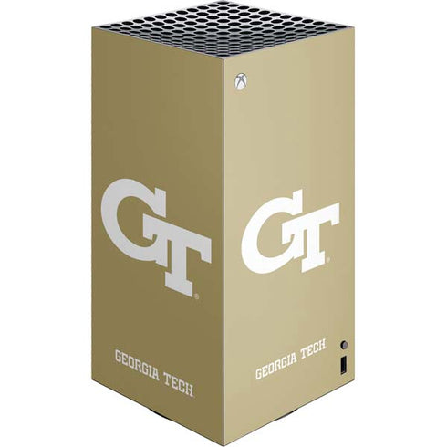 Georgia Institute of Technology Gold GT XBox Series X Digital Edition Console Skin