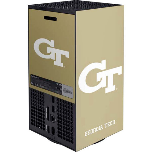 Georgia Institute of Technology Gold GT XBox Series X Digital Edition Console Skin