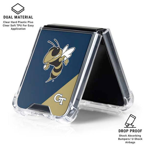 Georgia Institute of Technology Mascot Galaxy Z Flip6 Clear Case