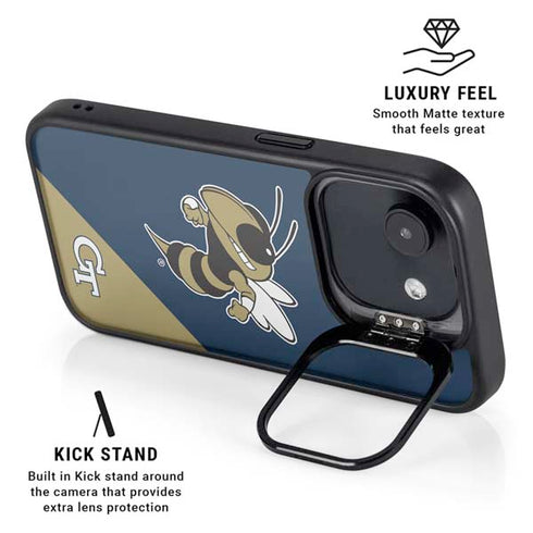 Georgia Institute of Technology Mascot iPhone 16e Kickstand Case