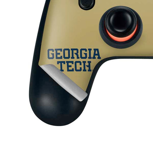 Georgia Institute of Technology LogoType Gold Google Stadia Controller Skin