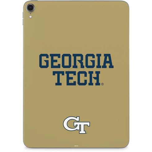 Georgia Institute of Technology LogoType Gold Apple iPad Pro Skin