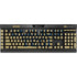 Georgia Institute of Technology LogoType Gold K95 RGB PLATINUM Mechanical Gaming Keyboard Skin