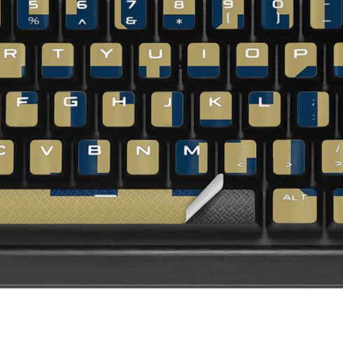 Georgia Institute of Technology LogoType Gold K95 RGB PLATINUM Mechanical Gaming Keyboard Skin