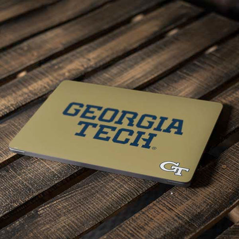 Georgia Institute of Technology LogoType Gold Apple MacBook Air Skin