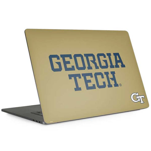 Georgia Institute of Technology LogoType Gold MacBook Skins