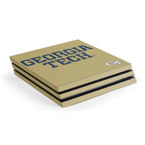 Georgia Institute of Technology LogoType Gold PlayStation PS4 Skins