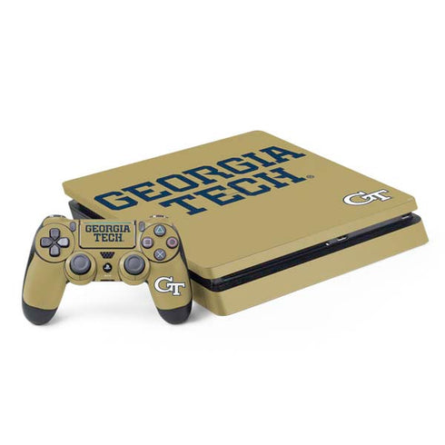 Georgia Institute of Technology LogoType Gold PlayStation PS4 Skins
