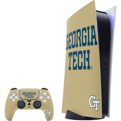 Georgia Institute of Technology LogoType Gold PlayStation PS5 Skins