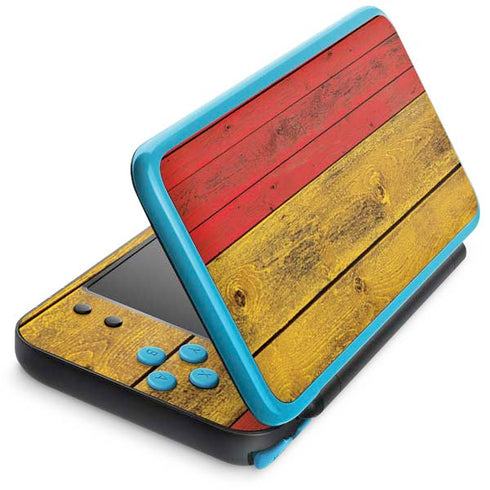 German Flag Dark Wood Nintendo Skins