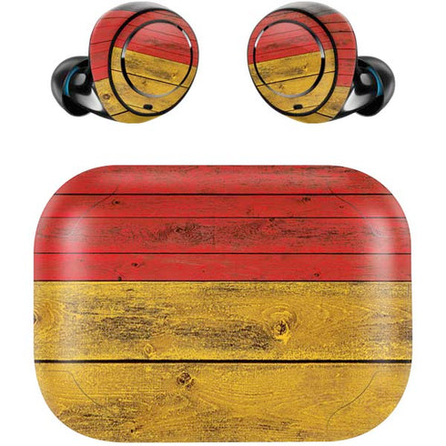 German Flag Dark Wood Amazon Echo Buds Skin