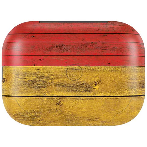 German Flag Dark Wood Amazon Echo Buds Skin