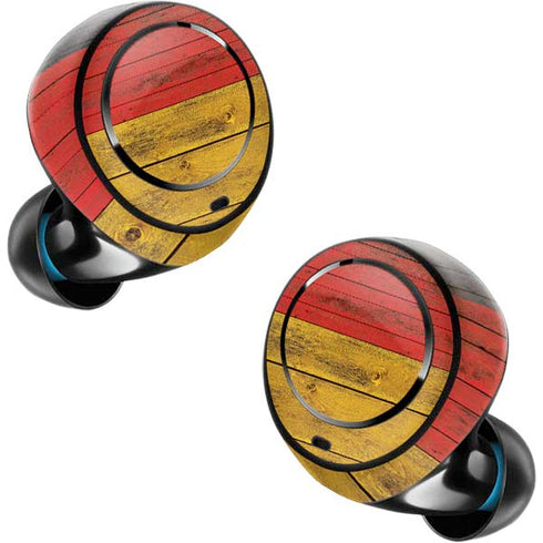 German Flag Dark Wood Amazon Echo Buds Skin