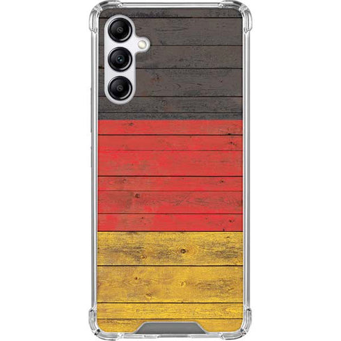 German Flag Dark Wood Gabb Phone 4 Clear Case