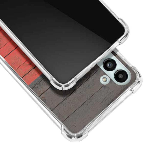 German Flag Dark Wood Galaxy A13 5G Clear Case