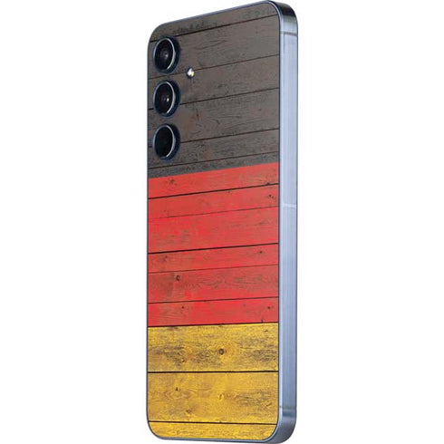 German Flag Dark Wood Galaxy A35 5G Skin