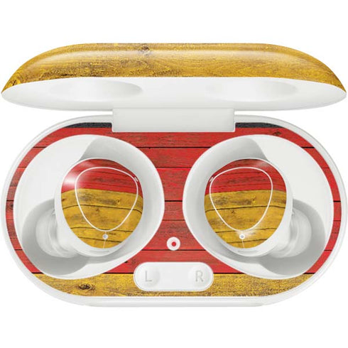 German Flag Dark Wood Galaxy Buds Plus Skin