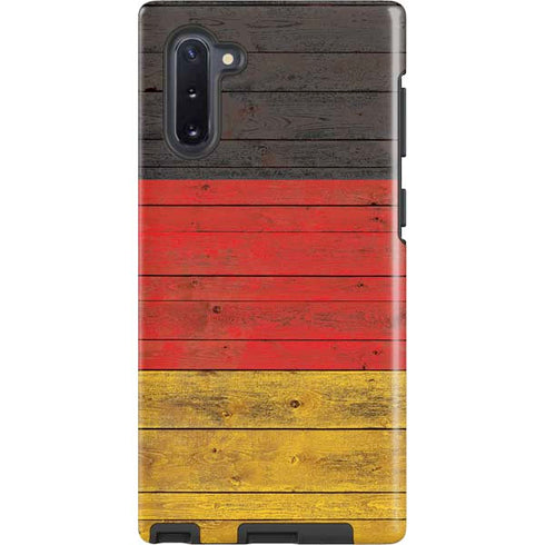 German Flag Dark Wood Galaxy Cases