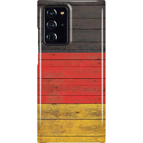 German Flag Dark Wood Galaxy Cases