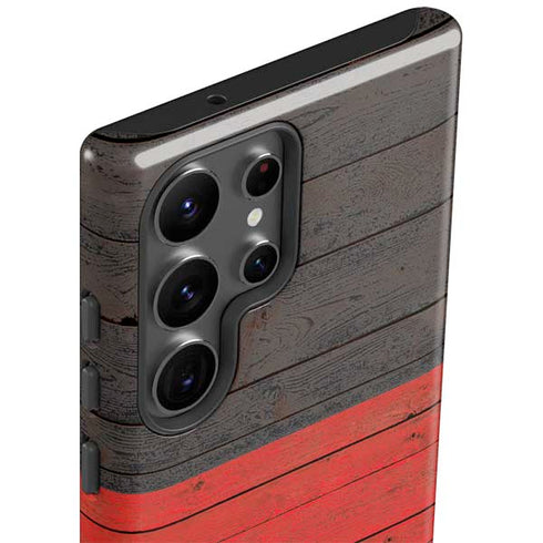 German Flag Dark Wood Galaxy S23 Ultra Pro Case