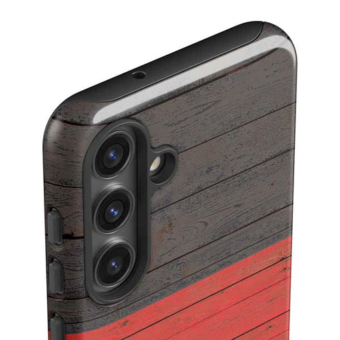 German Flag Dark Wood Galaxy S25 Plus Impact Case