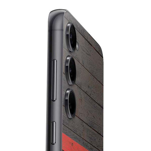 German Flag Dark Wood Galaxy S25 Plus Skin