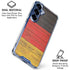 German Flag Dark Wood Galaxy S25 Clear Case