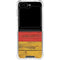 German Flag Dark Wood Galaxy Z Flip6 Clear Case