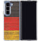 German Flag Dark Wood Galaxy Z Fold5 5G Clear Case