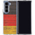 German Flag Dark Wood Galaxy Z Fold5 5G Clear Case