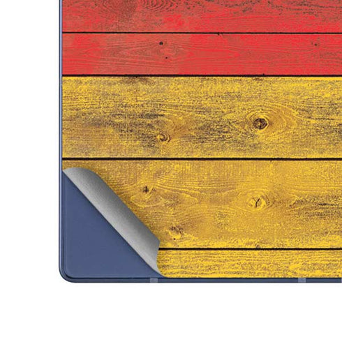 German Flag Dark Wood Galaxy Z Fold6 Skin