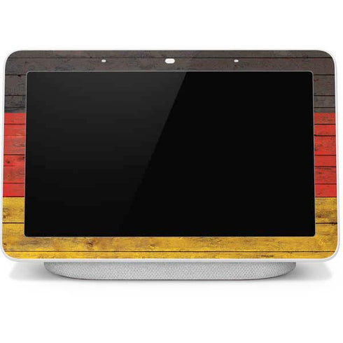 German Flag Dark Wood Google Home Hub Skin
