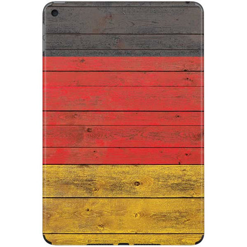 German Flag Dark Wood iPad Skins