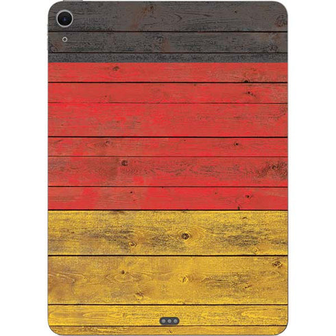 German Flag Dark Wood Apple iPad Air Skin