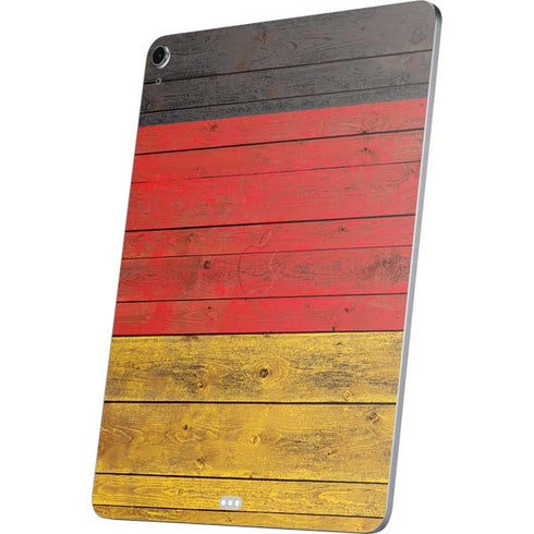 German Flag Dark Wood Apple iPad Air Skin
