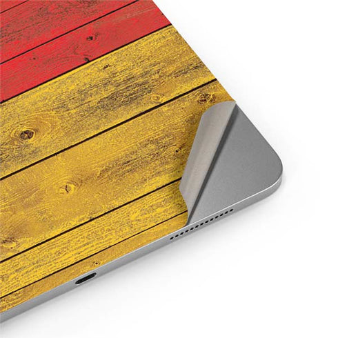 German Flag Dark Wood Apple iPad Air Skin