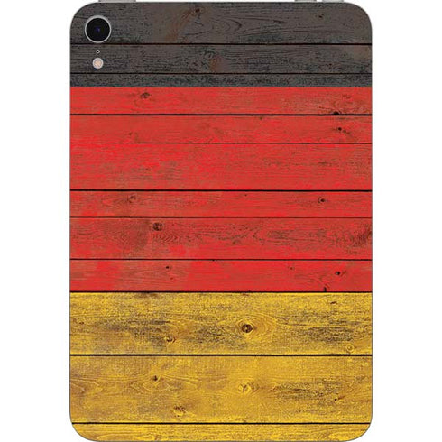 German Flag Dark Wood Apple iPad Mini Skin