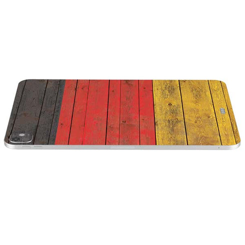 German Flag Dark Wood iPad Pro 13in M4 (2024) Skin
