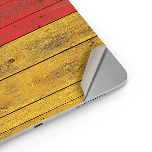 German Flag Dark Wood iPad Pro 13in M4 (2024) Skin
