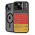 German Flag Dark Wood iPhone 15 Kickstand Case