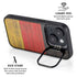 German Flag Dark Wood iPhone 15 Plus Kickstand Case