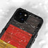 German Flag Dark Wood iPhone 15 Plus Waterproof Case