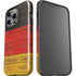 German Flag Dark Wood iPhone 15 Pro Impact Case