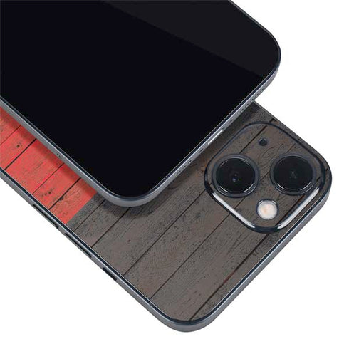 German Flag Dark Wood iPhone 15 Skin