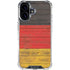 German Flag Dark Wood iPhone 16 Clear Case