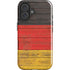 German Flag Dark Wood iPhone 16 Plus Impact Case