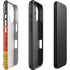 German Flag Dark Wood iPhone 16 Plus Impact Case