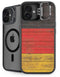 German Flag Dark Wood iPhone 16 Plus Kickstand Case