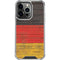 German Flag Dark Wood iPhone 16 Pro Clear Case