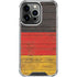 German Flag Dark Wood iPhone 16 Pro Clear Case